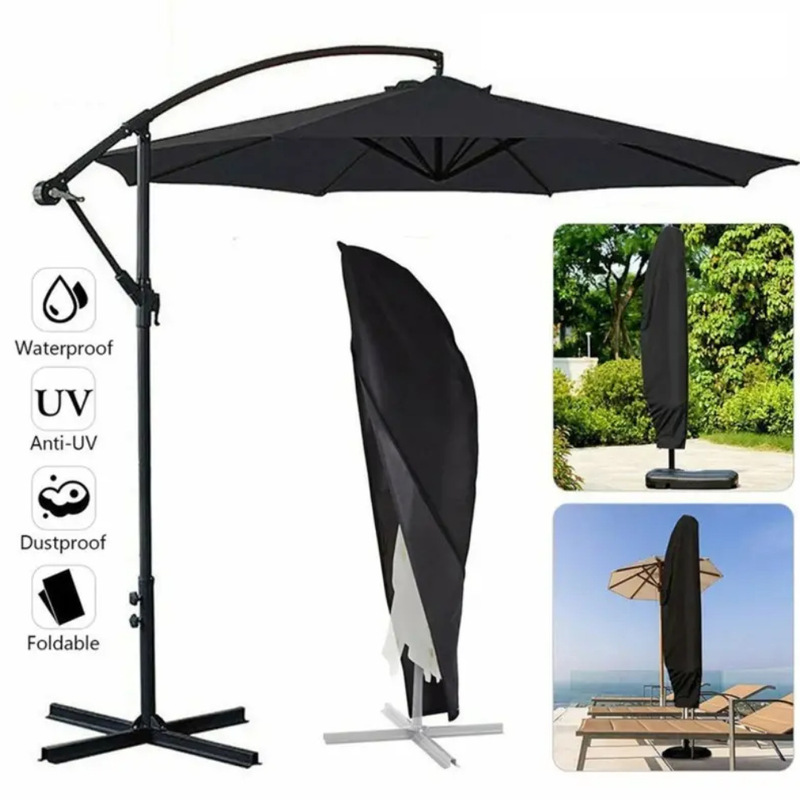 Patio banana umbrella Oxford cloth outdoor sunshade cover courtyard cross-border hot sale dust cover TEMU dustproof rainproof