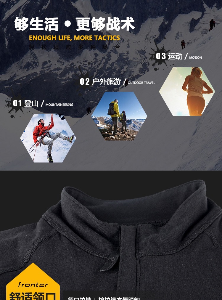 Tactical camouflage kids' uniform top, military enthusiast outdoor sports frog training uniform, real-person CS long-sleeved men's G3 tight detail image 2