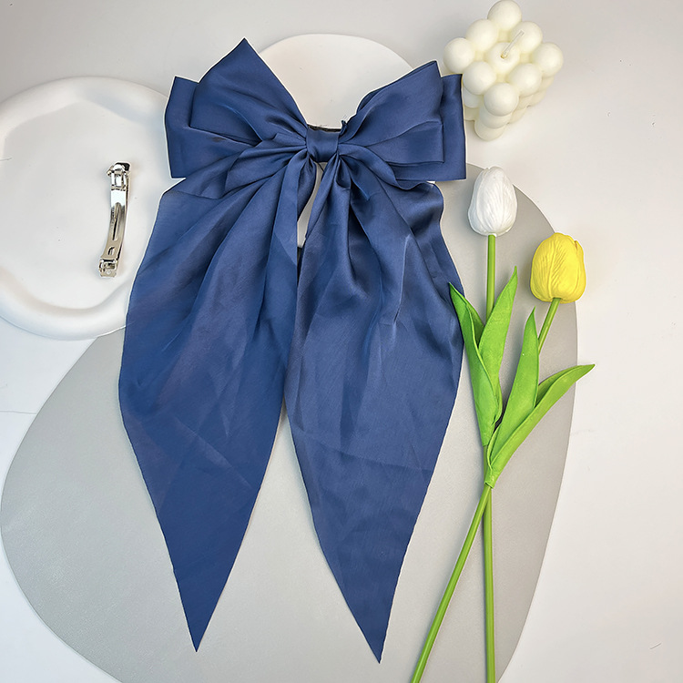 Women's Sweet Bow Knot Satin Hair Clip display picture 25