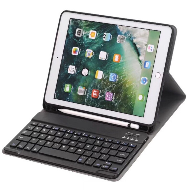 2020iPad pro11 inch Bluetooth keyboard 2021 protective case with Pen slot 10.2 split keyboard leather case air3
