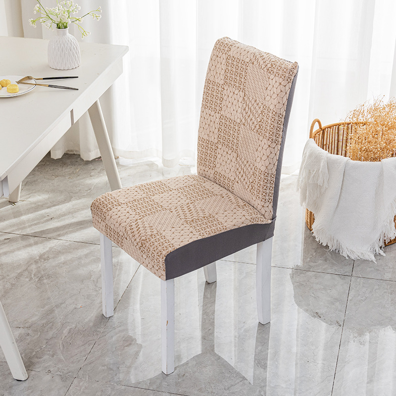 Four Seasons cubierta de silla de mesa de comedor elástica universal cubierta de silla todo incluido resistente al desgaste hogar Luz de lujo restaurante palillos cubierta