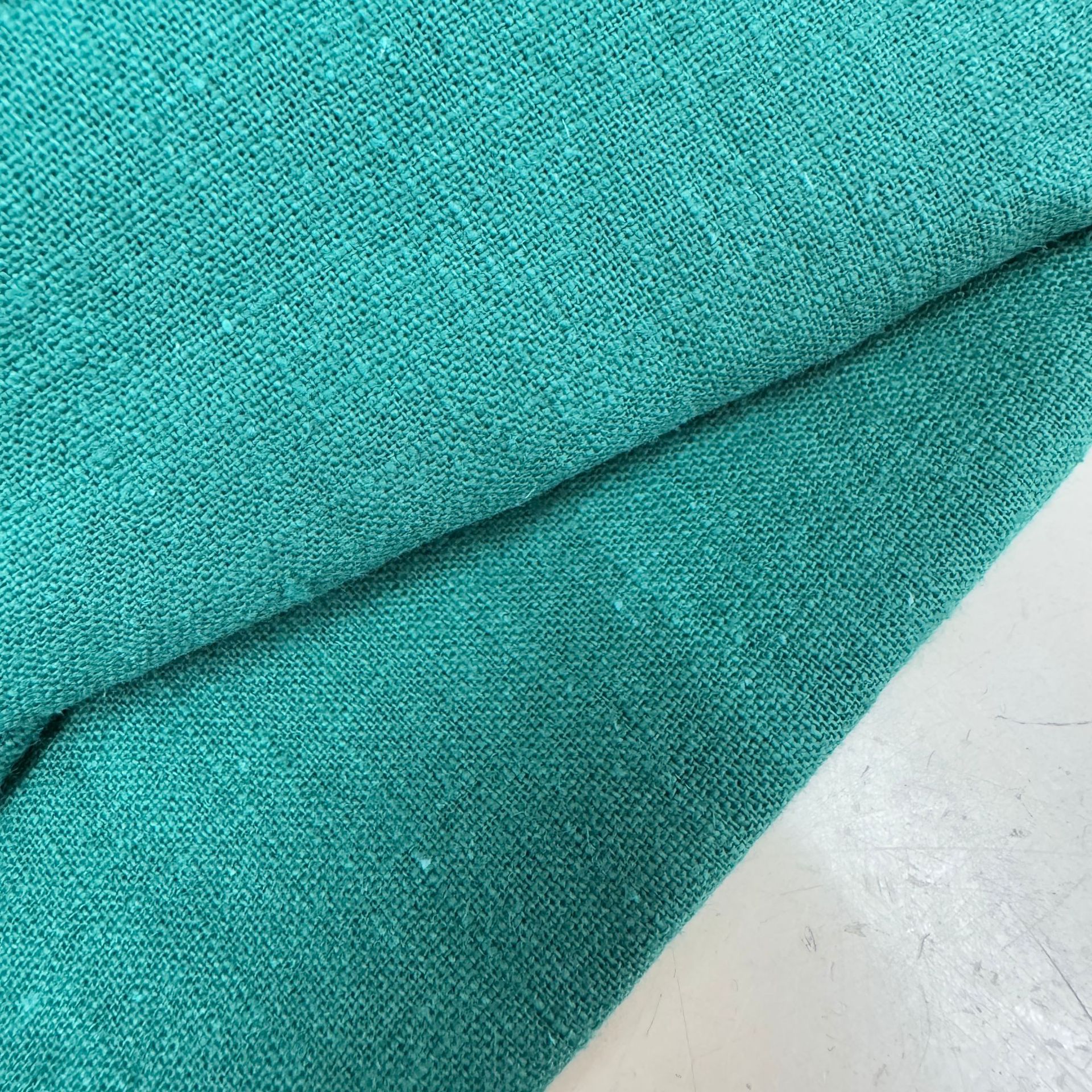 麻棉14支亚麻棉砂洗竹节棉麻面料茶服上衣做裤子套装布料洗水面料