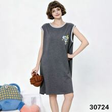 2026ά��ʫŮʿ��ͨӡ��˯ȹ�ļ�Բ������˯��30724