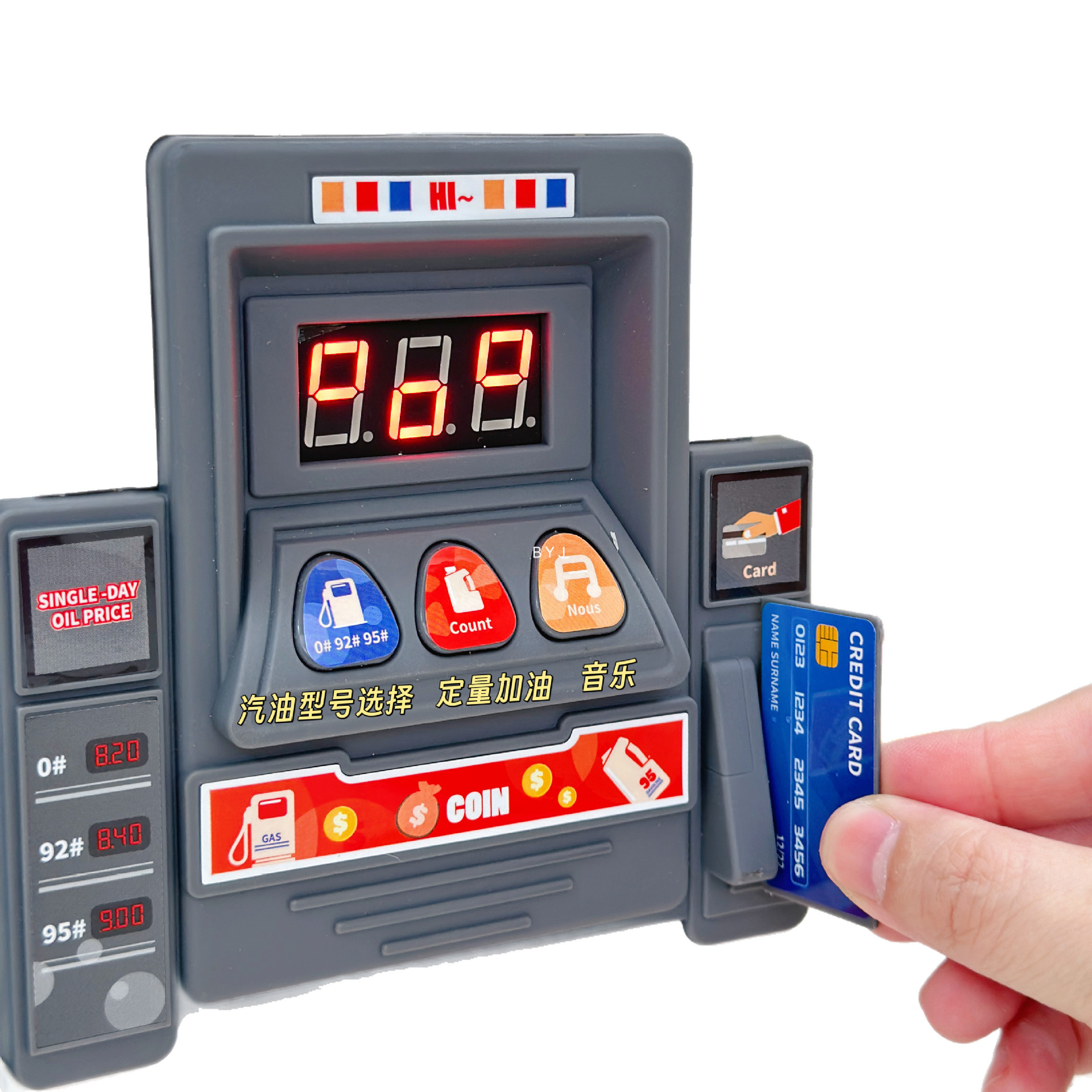 Estación de servicio de dibujos animados transfronterizos modelo de juguete eBay coche de tarjeta de deslizamiento de combustible juguetes de niños