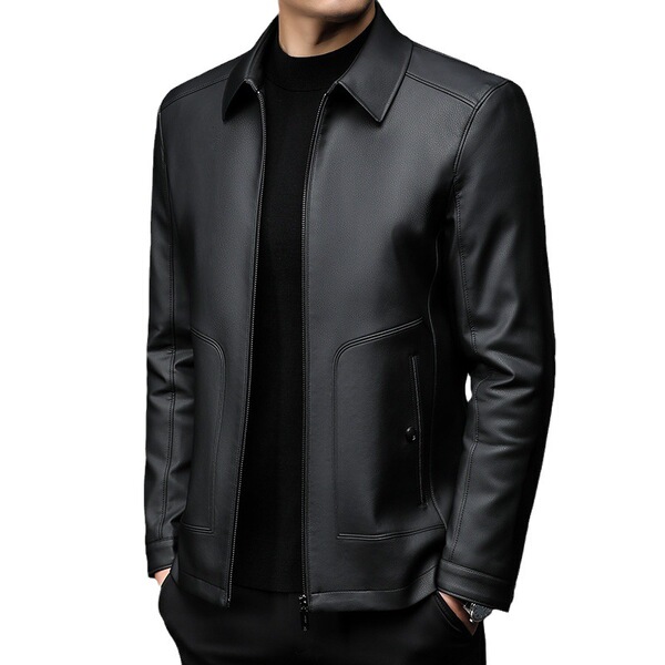 Demi-season solid color fleece jacket