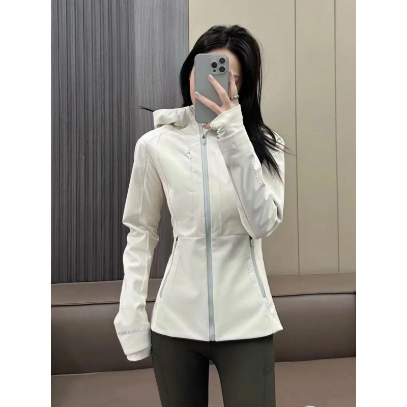 Lulu Original Soft Shell Jacket Cross Women's Sports Coat with Hood, Fleece-Lined, Warm, Windproof, Dustproof Lulu Original Soft Shell Jacket Cross Women's Sports Coat with Hood, Fleece-Lined, Warm, Windproof, Dustproof