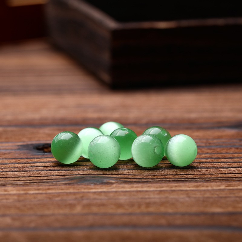 [7a selected] light green cat eye 6mm