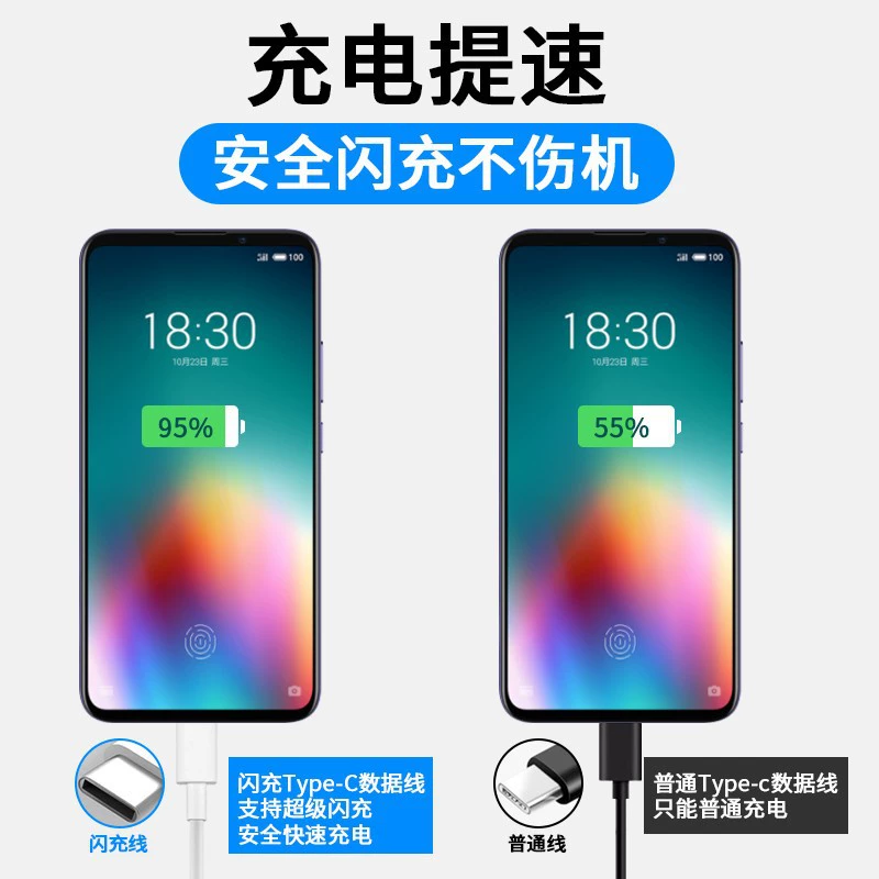 5A data cable TYPEC fast charge cable suitable for Meizu Charm Blue Fast 17/16Plus/M15/Pro7 charging cable