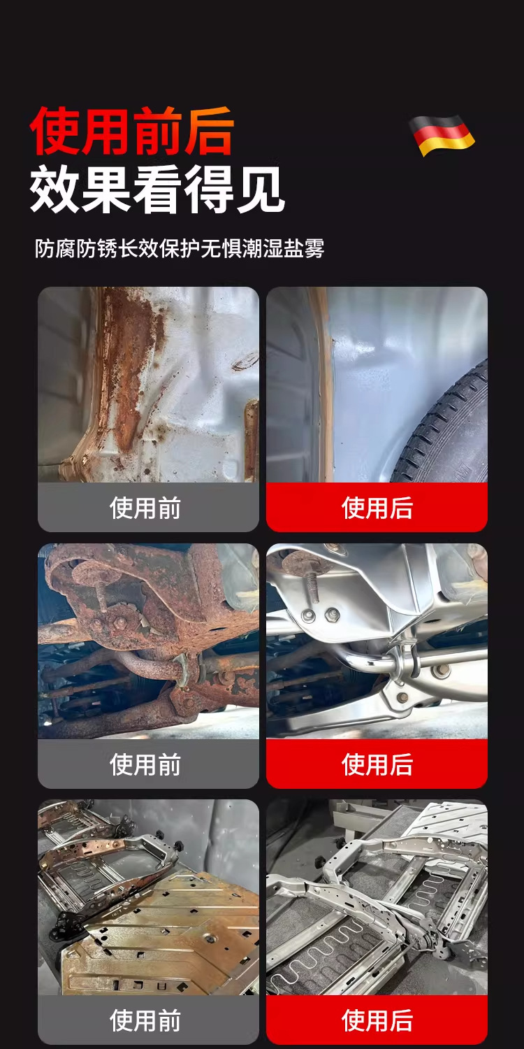 Anti-Corrosion Wax for Car Cavities, Chassis, Door Frames, Side Skirts, Rust Protection Wax for Sheet Metal, A-Pillar Interior Cavity Protection Wax