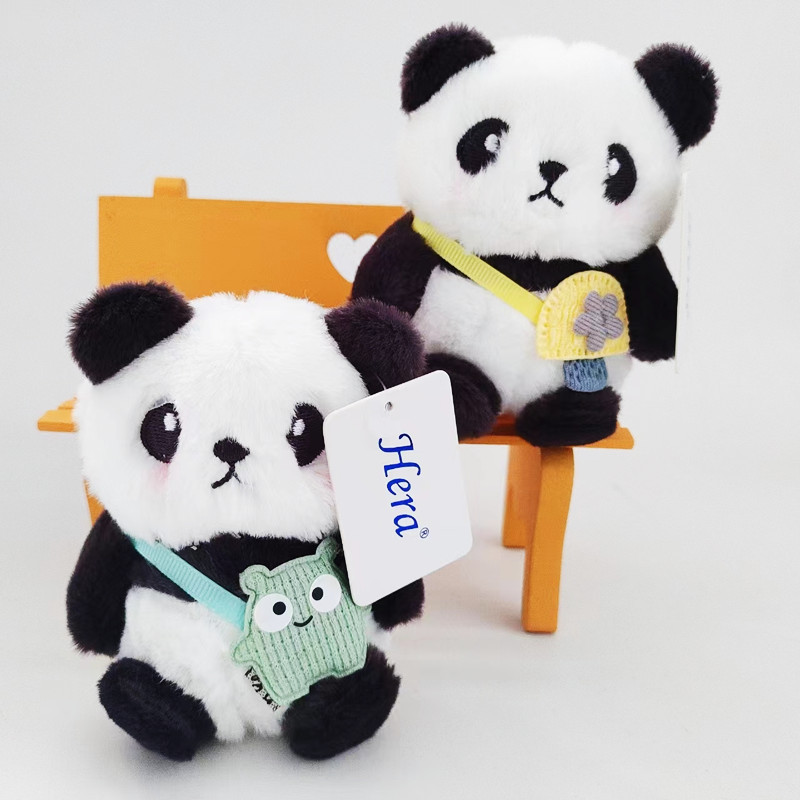 可爱小熊猫毛绒玩具挂件公仔玩偶四川成都熊猫包包钥匙扣娃娃批发