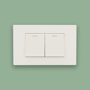 International electrician switch socket American standard British Standard concealed panel household 86-type five-hole intelligent double-control wall switch