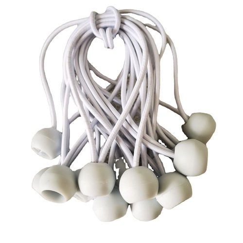 White elastic ball rope for factory Outdoor tent sunshade net fixed plastic ball tie elastic rope