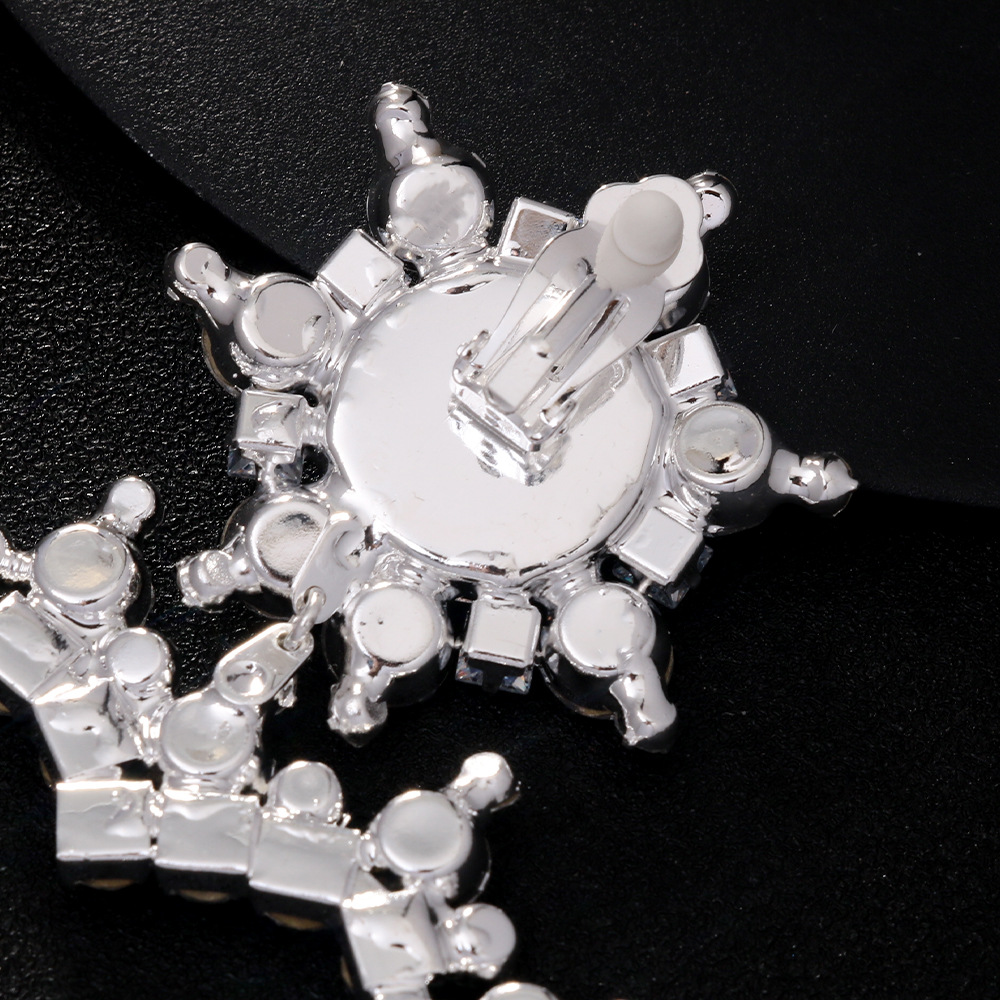 Aliexpress nuevo tipo de orejas de amor personalidad exagerada diamantes pendientes de moda accesorios aretes de mujer