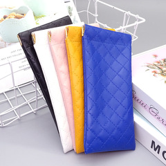 皮質眼鏡袋墨鏡太陽鏡收納袋便攜防水自動閉眼鏡袋批發