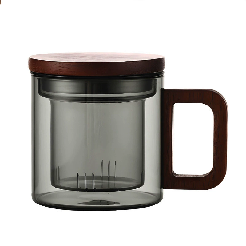 Men's glass capacious tea set, 3 piece set