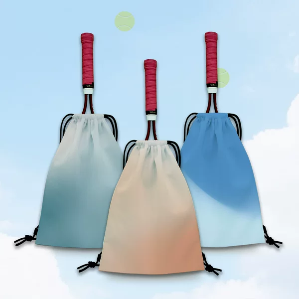 Minimalist Gradient Tennis Rack Storage Bag Simple Portable Shoulder Tennis Bag Tennis Rack Storage Bag for Primary School Students