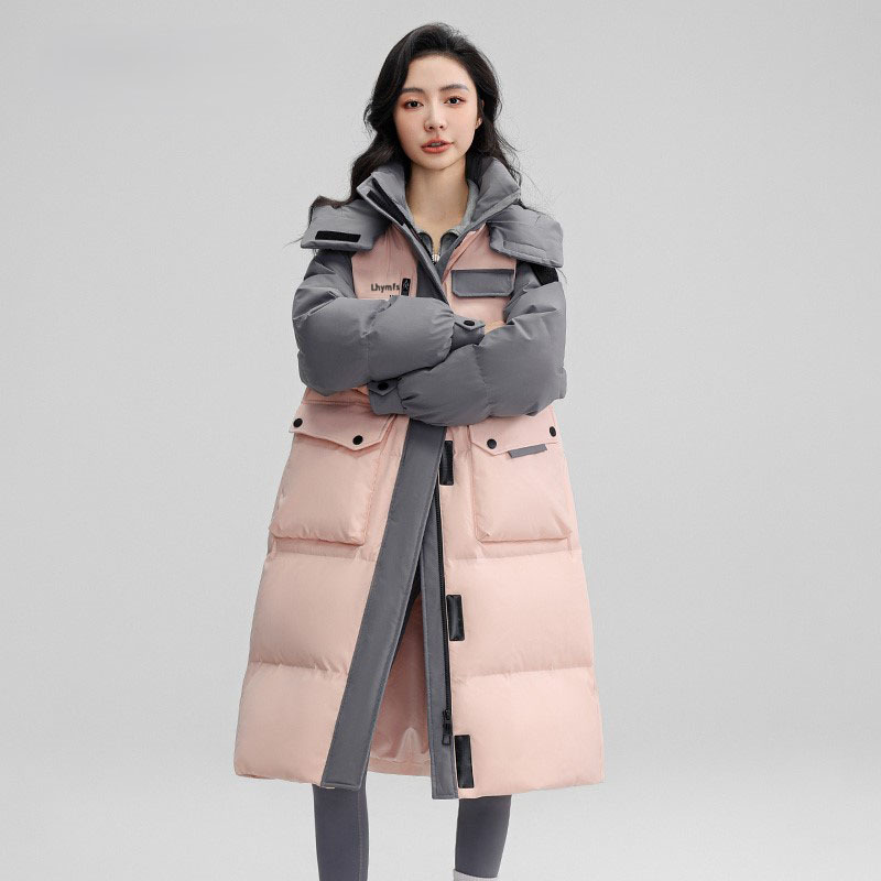 Ropa de invierno 2025, nueva moda de mujer, moda coreana, abrigo cálido casual de color grueso image 1
