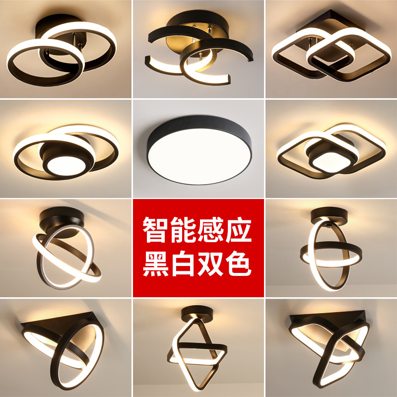 Cuerpo humano inducción entrada luz pasillo luz escaleras guardarropa balcón luz de techo moderno minimalista