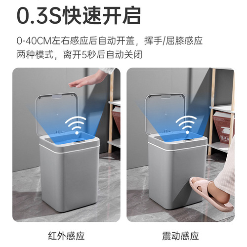 Smart Trash Can Home Toilet Office Pink Creative Lazy Person Automatic Sensor Trash Can Cross-border Gift