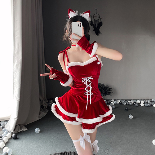 Bar internet celebrity anchor Halloween cloak uniform tempting sexy bunny girl shawl New Year's Christmas costume cloak female