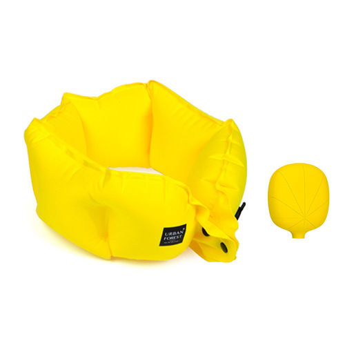 TPU air bag milk silk cervical pillow creative travel portable press inflatable neck pillow gift U-shaped pillow