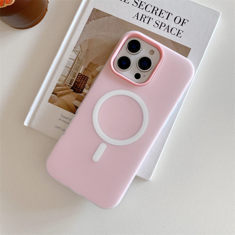 适用iPhone16ProMax手机壳果冻磁吸苹果15磨砂硅胶二合一保护套14|undefined