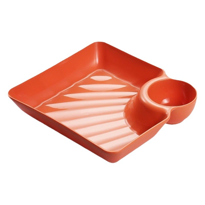 Японская Пельменная тарелка с уксусом Блюдо Пельменная тарелка Обеденная тарелка Бытовая творческая Квадратная тарелка для пельменей Dip Plate