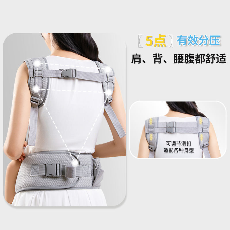 ベビーベルトスツール、多機能ベビーサマーフロントとバックの両用、シンプルで省力、フロントホールドタイプ、軽量で赤ちゃんを抱っこできるお出かけ用