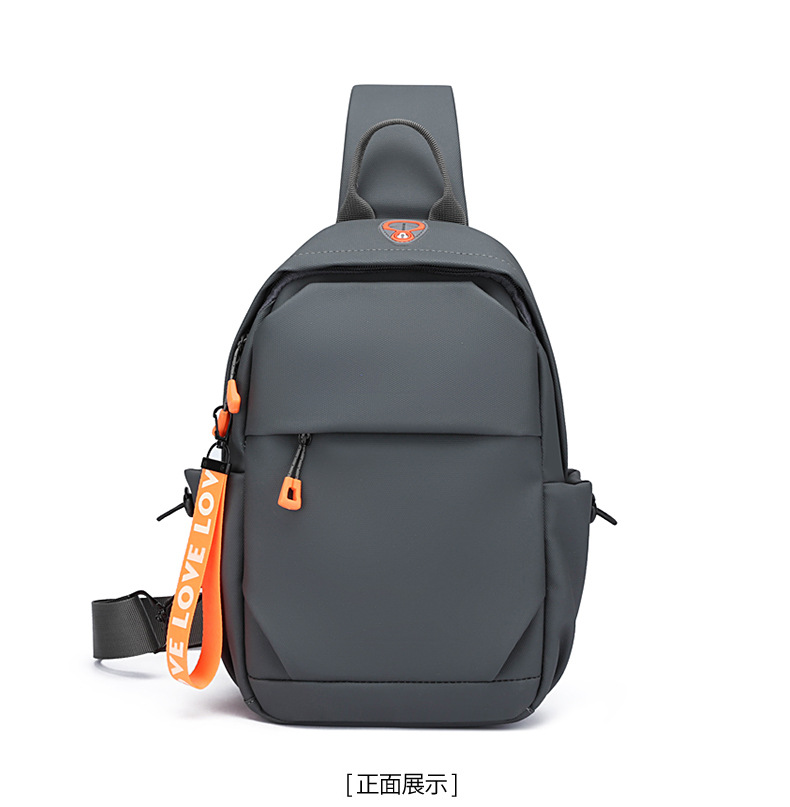 New men's chest bag, crossbody bag, fashionable small bag, cross-border multi-functional waist bag, water-resistant chest bag, outdoor sports undefined