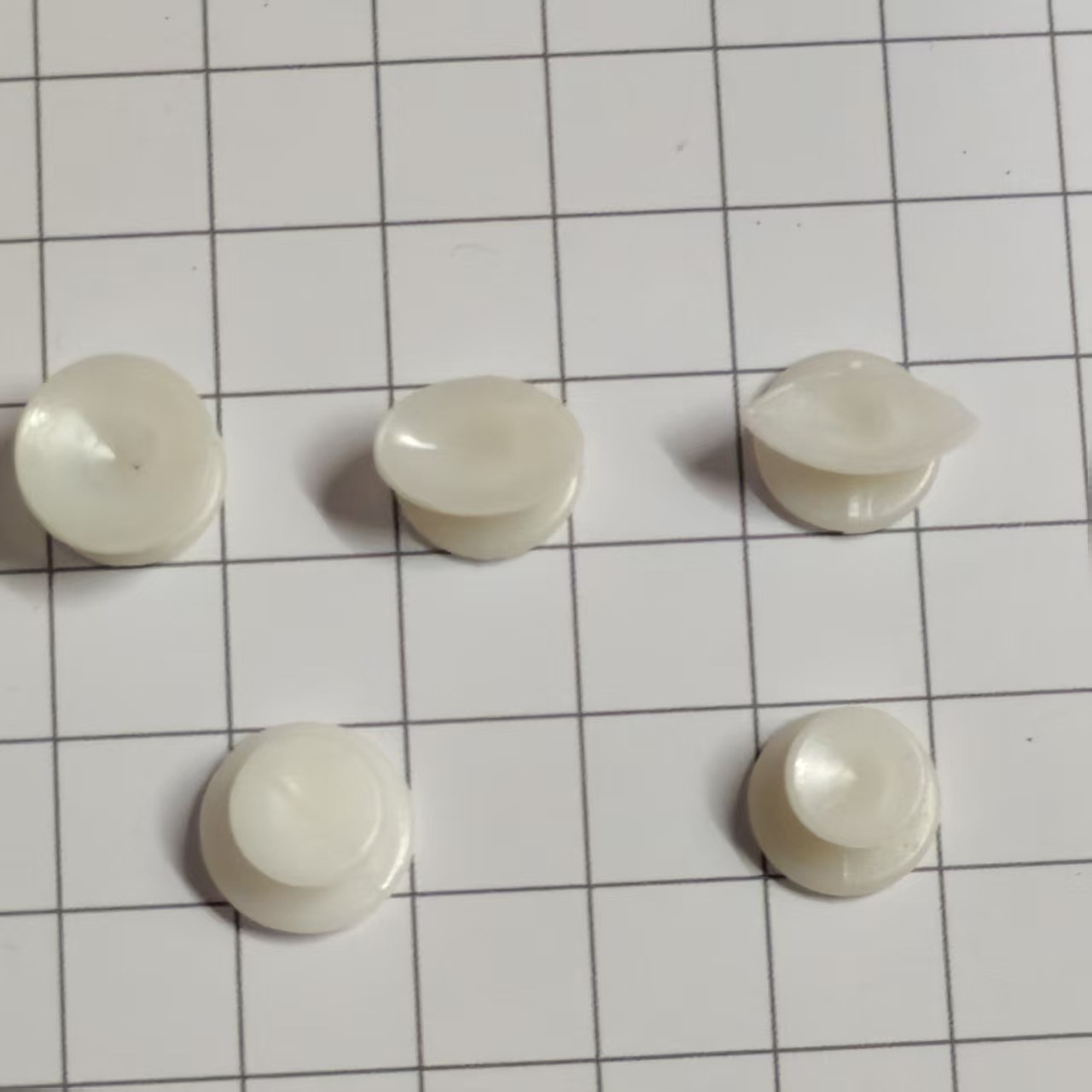 ABS洞洞鞋鞋扣DIY鞋花饰品底扣花园鞋透明工字扣底座配饰配件