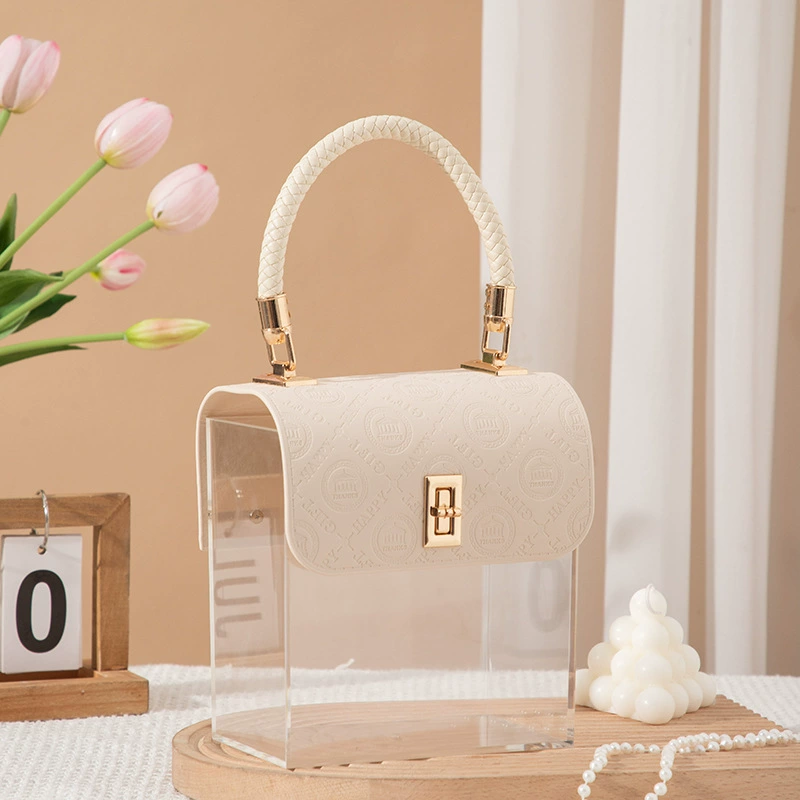 Acrylic transparent handheld gift box, set, pack, (Physicals), new collection, light luxury style