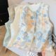 2025 Spring New Fashion Satin Base Organza Embroidered Beaded Hem Sequins Light Luxury National Style Vest