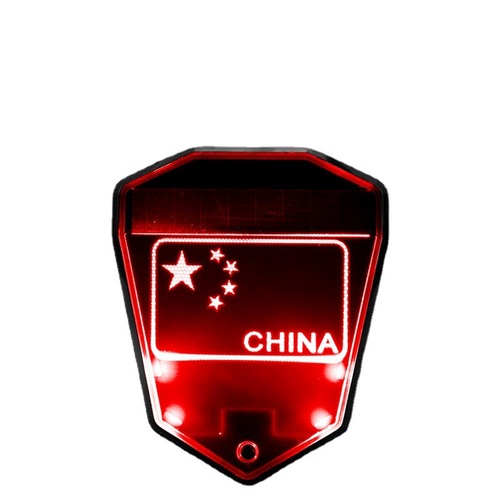 Car LED Solar Strobe Warning Light Truck Anti-Tailgating Cordless Magnetic Motorcycle Warning Light Universal