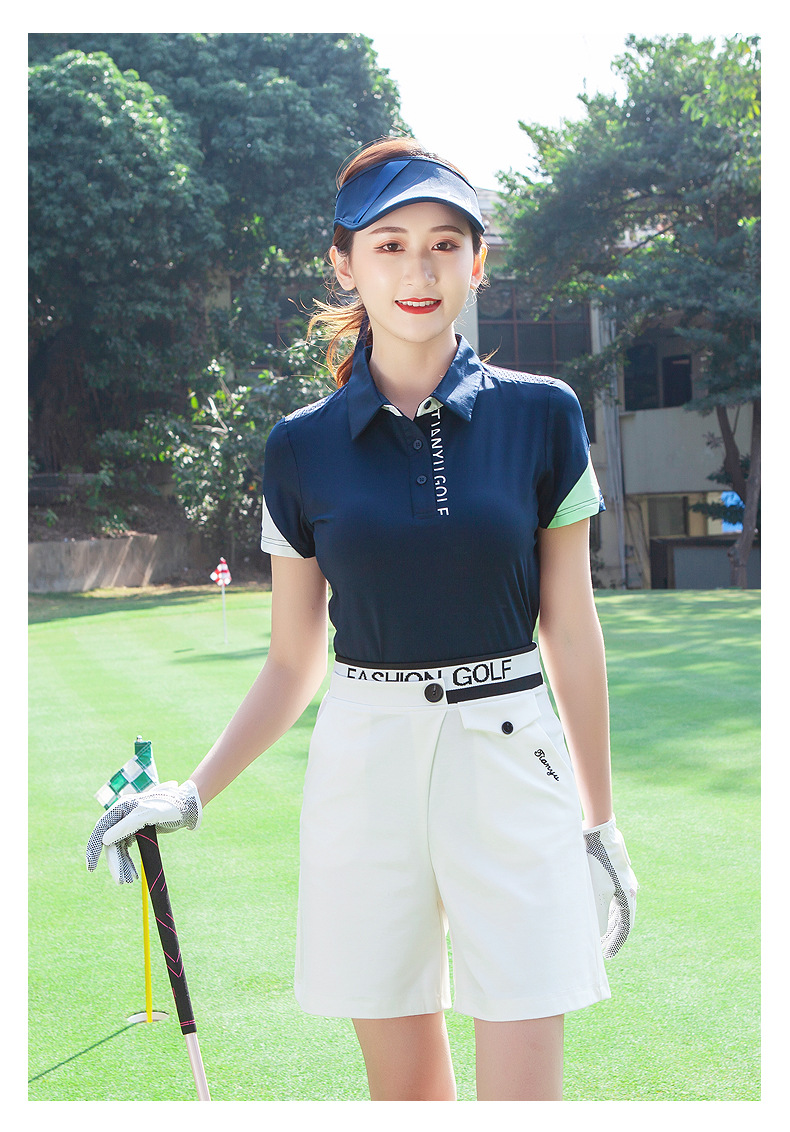 Dam sportshorts elastiska golfbyxor avslappnad stil_voghion.com
