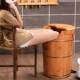 Cedar Foot Bucket Heating Fumigation Household Solid Wood Wooden Sweat Bucket Sitting Steaming Bucket Constant Temperature Steaming Foot Basin