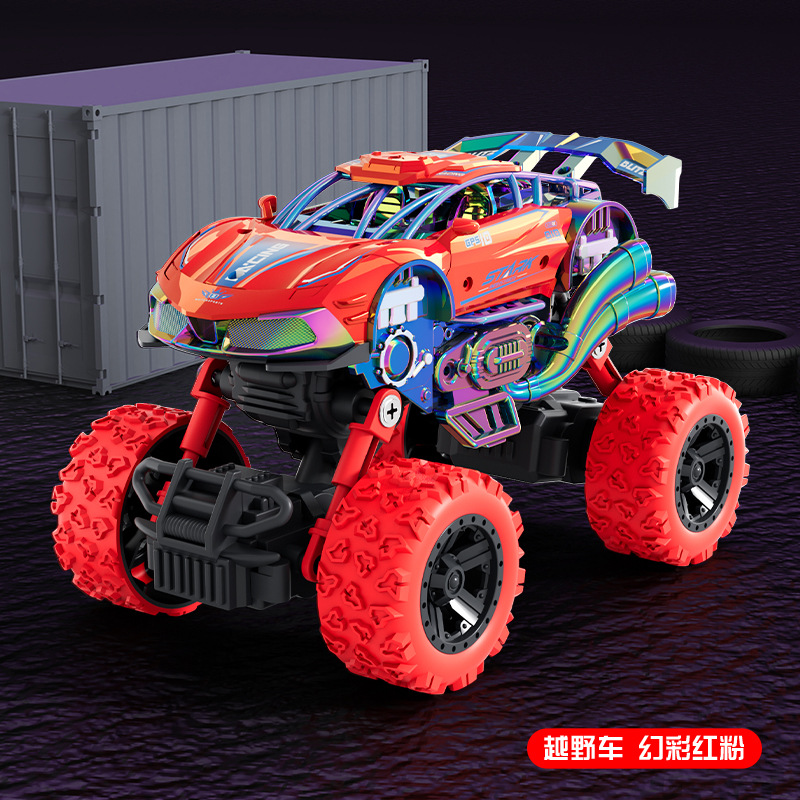 Juguetes infantiles de color fantasma inercia retroalimentación coche modelo de coche de juguete para niños regalos al por mayor