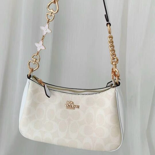 2025 Kou's New Teri Crescent Underarm Bag European and American Retro Printed Chain Mahjong Bag Zipper Shoulder Bag