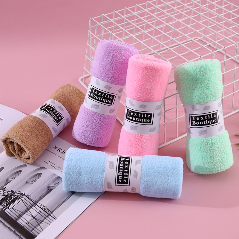 High-density coral fleece towel thickened face washing soft gift hand-made gift box cheap activity gift TikTok hot batch