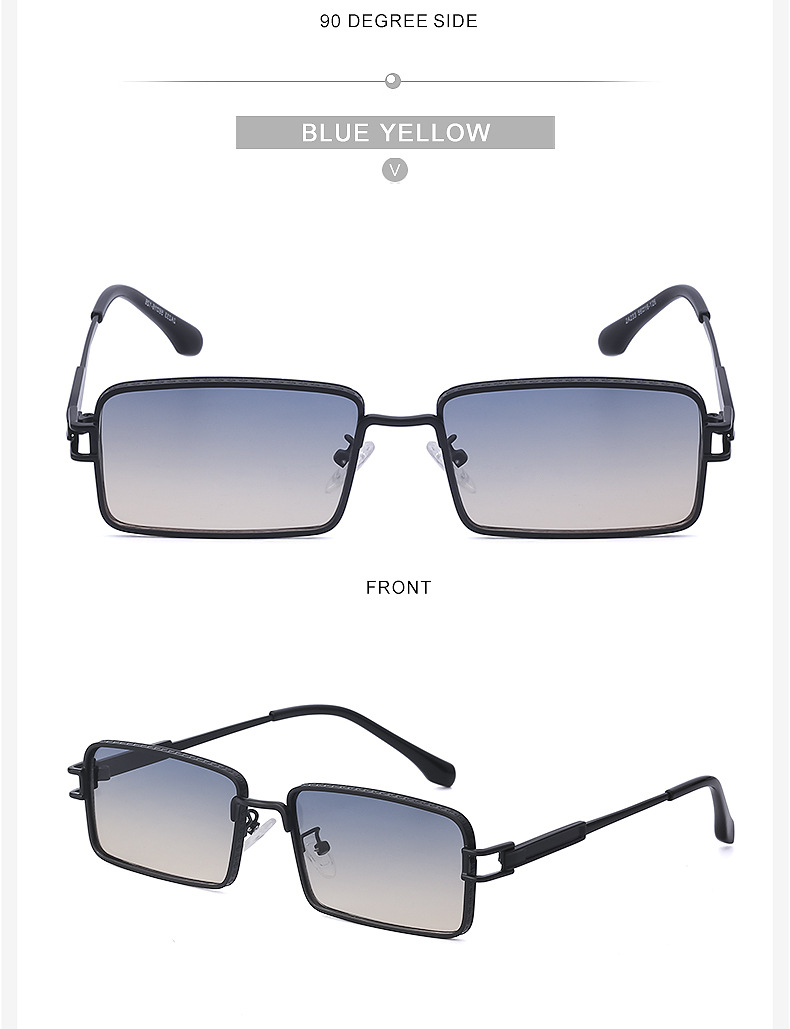 Fashion Small Box Four-leaf Clover Pattern Personality Sunglasses Wholesale display picture 6