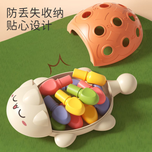 Amazon puzzle hedgehog baby hand fine movement training baby educational early education toy 1-3 years and 6 months