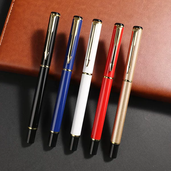Metal Signature Pen, Business Office Ballpoint Pen, School Souvenir, Notebook Accessory, Promotional Gel Pen, Customizable with Logo