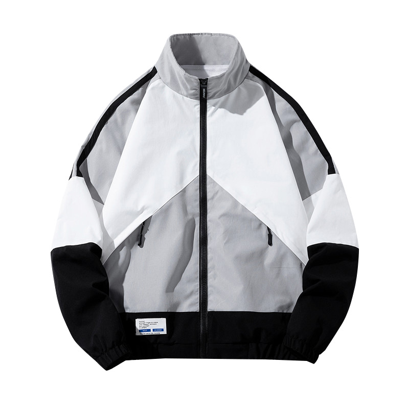 Primavera y otoño de la nueva chaqueta de hombre chaqueta deportiva casual chaqueta suelta juvenil chaqueta de color superior diaria chaqueta versátil