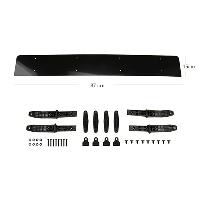 Suitable for FERRETTI car roof spoiler, roof deflector, silent, universal type, noise reduction (Spoiler) - 87cm-no-drilling-required