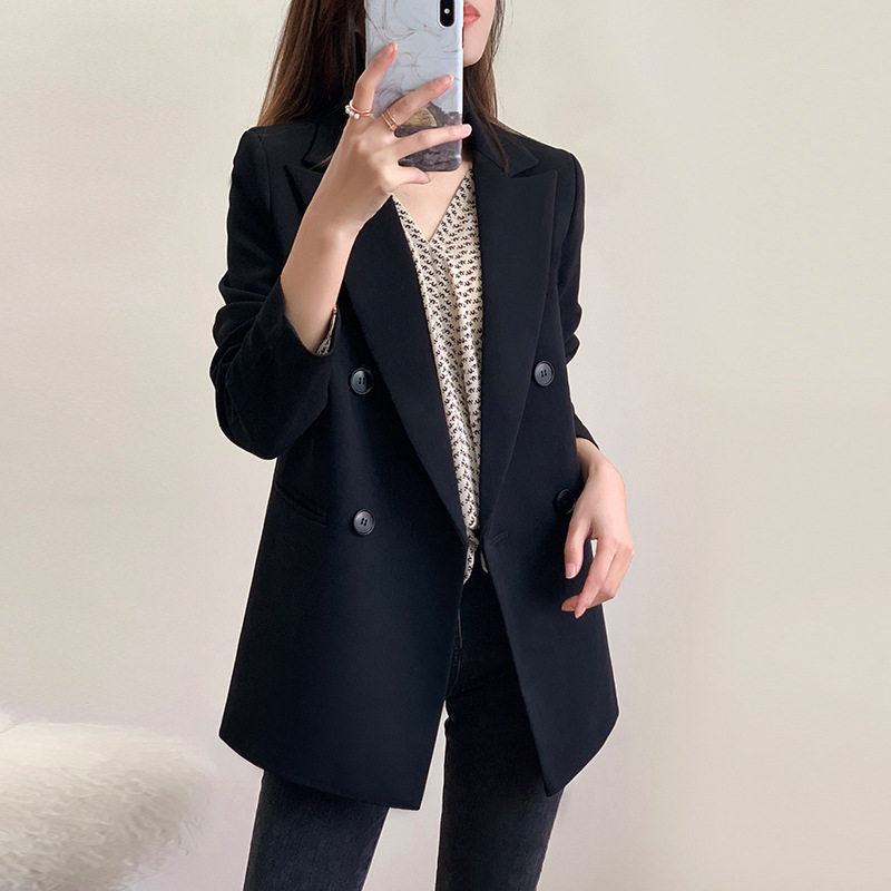 200kg plus fat plus size suit jacket women's 2023 spring new fat mm loose slim suit 0805