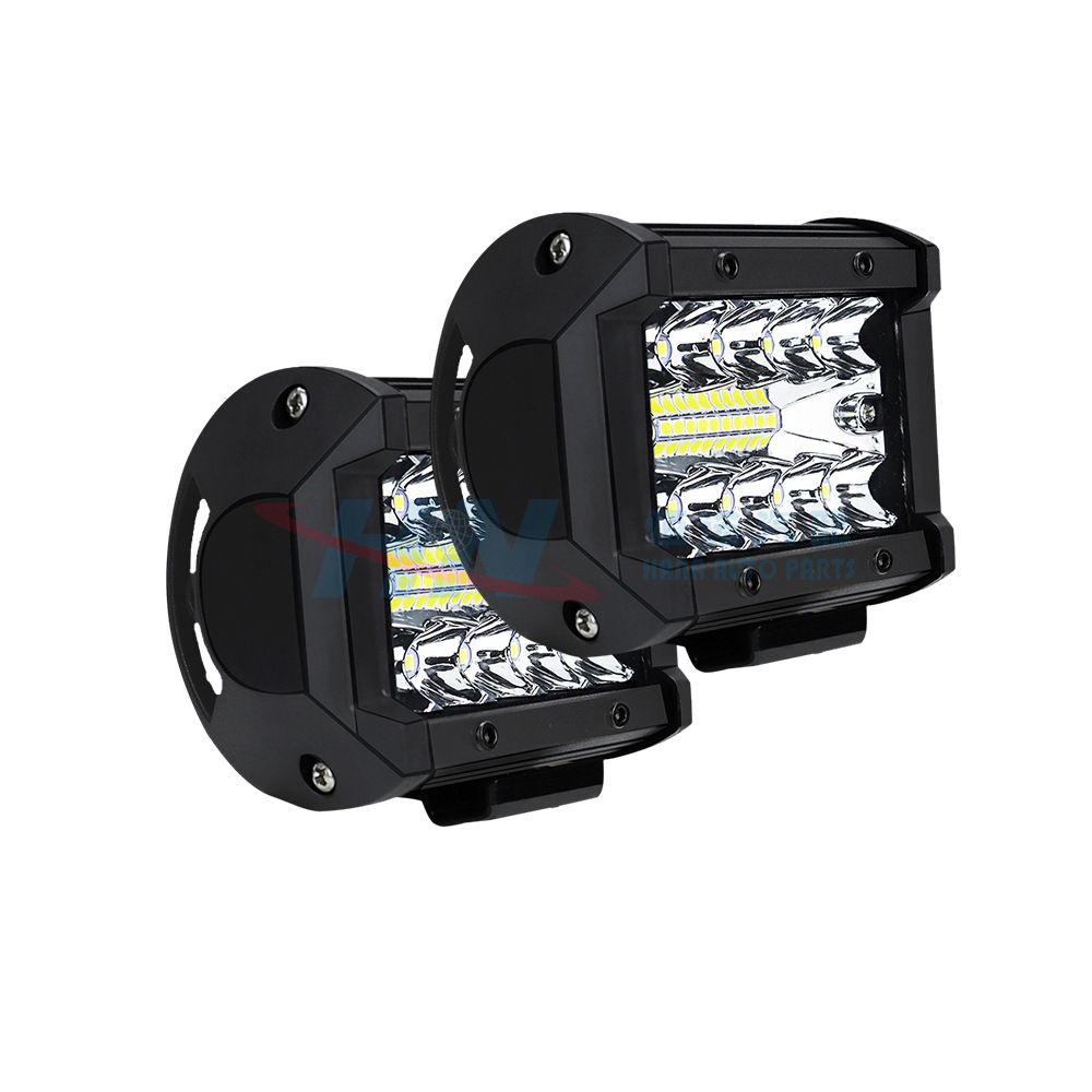 Coche LED luz de trabajo nuevo de tres ojos 4 pulgadas 20LED 60W vehículo todoterreno proyector modificado