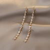 Earrings, silver needle, advanced zirconium, light luxury style, silver 925 sample, high-quality style, internet celebrity