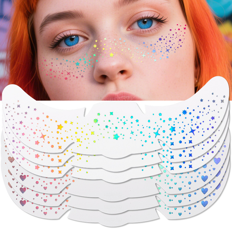 European and American Artificial Freckle Tattoo Stickers Temporary Flash Laser Face Stickers Freckle Temporary Tattoos