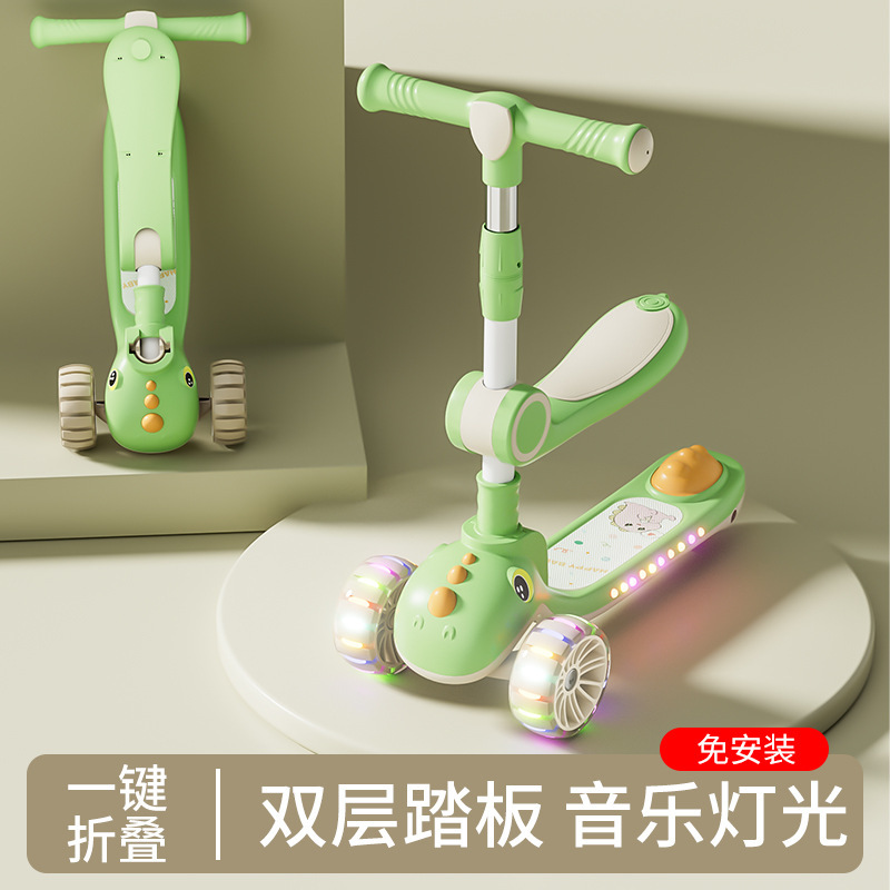 Wholesale Stroller Foldableing 1-4 Years Old Walker Baby Three-In-One Sliding Toy Stroller Kidsren's Scooter