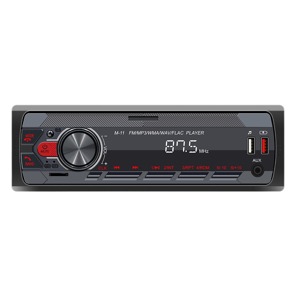 Reproductor de MP3 para coche 12V nuevo - Bluetooth manos libres, radio FM, audio con luces coloridas, modificación de control central