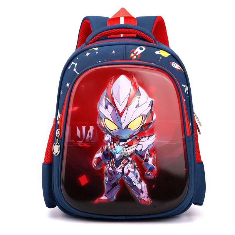 Mochila de dibujos animados lindo Spider-Man nueva moda 6 Kindergarten schoolbag Boy 3-4-5 años de edad los niños pequeños dinosaurio de clase media